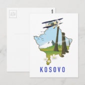 Kosovo kaart (Voorkant / Achterkant)