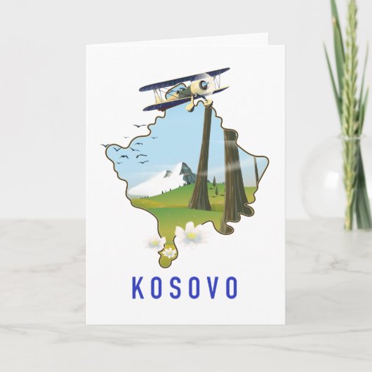 Kosovo kaart (Voorkant)