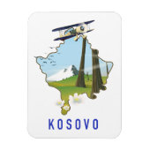 Kosovo kaart magneet (Verticaal)