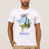 Kosovo-kaart T-shirt (Voorkant)