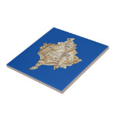 Kosovo kaart tegel tegeltje (Zijkant)