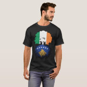 Kosovo Kosovar - Iers - bomen - vlag T-shirt (Voorkant volledig)