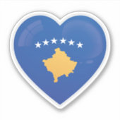Kosovo Liefdesicoon Sticker (Voorkant)