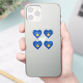 Kosovo liefdesvlag trots sticker (Telefoon)