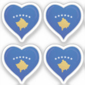 Kosovo liefdesvlag trots sticker (Voorkant)