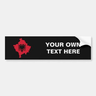 KOSOVO MAP BUMPERSTICKER