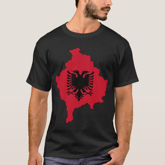 Kosovo Map T-shirt (Voorkant)