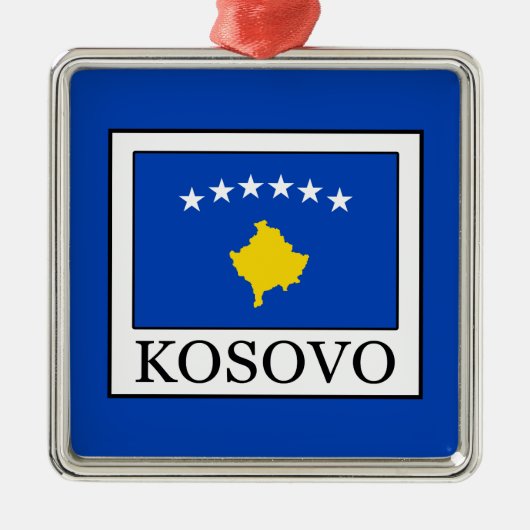 Kosovo Metalen Ornament (Voorkant)
