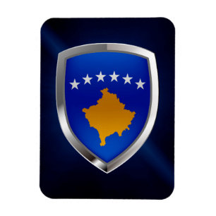 Kosovo Metallic Emblem Magneet