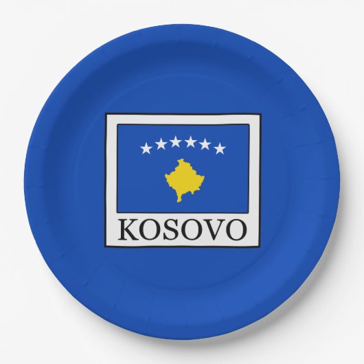 Kosovo Papieren Bordje (Voorkant)