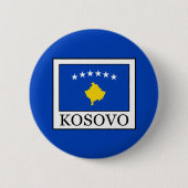 Kosovo Ronde Button 5,7 Cm (Voorkant)