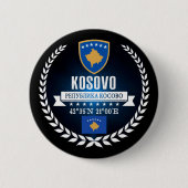 Kosovo Ronde Button 5,7 Cm (Voorkant)