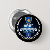 Kosovo Ronde Button 5,7 Cm (Voorkant /achterkant)