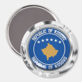 Kosovo Round Emblem Magneet (Voorkant / Achterkant)