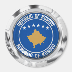 Kosovo Round Emblem Magneet