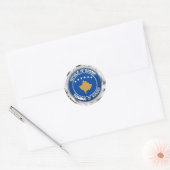 Kosovo Round Emblem Ronde Sticker (Envelop)