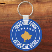 Kosovo Round Emblem Sleutelhanger (Voorkant)