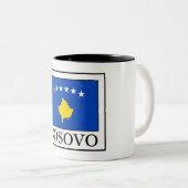 Kosovo Tweekleurige Koffiemok (Voorkant rechts)