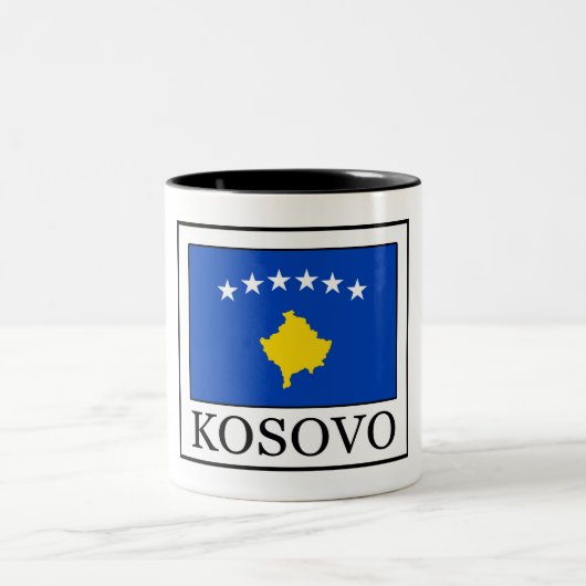 Kosovo Tweekleurige Koffiemok (Center)