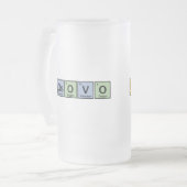 Kosovo uit elementen matglas bierpul (Voorkant links)