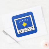 Kosovo Vierkante Sticker (Envelop)