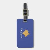 Kosovo vlag bagagelabel (Voorkant verticaal)