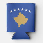 Kosovo-vlag Blikjeskoeler (Voorkant)
