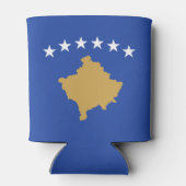 Kosovo-vlag Blikjeskoeler (Achterkant)
