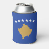 Kosovo-vlag Blikjeskoeler (Blikje Achterkant)