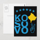 KoSoVo-vlag Briefkaart (Voorkant / Achterkant)