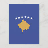 Kosovo vlag briefkaart (Voorkant)
