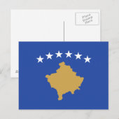 Kosovo-vlag Briefkaart (Voorkant / Achterkant)