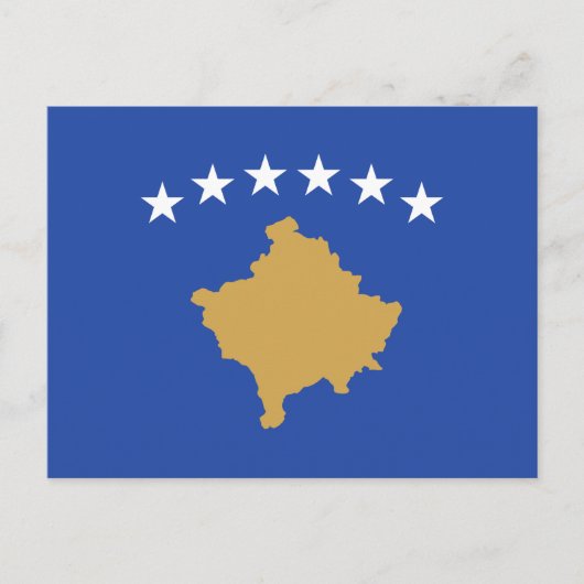 Kosovo-vlag Briefkaart (Voorkant)