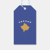 Kosovo vlag cadeaulabel (Achterkant)