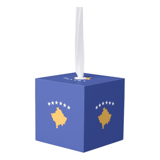 Kosovo vlag decoratie (Achter hoekig)