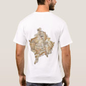 Kosovo vlag en kaart T-Shirt (Achterkant)