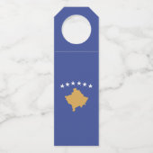 Kosovo vlag flessenhanger (Voorkant)