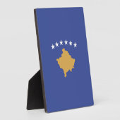 Kosovo vlag fotoplaat (Zijkant)