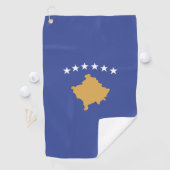 Kosovo vlag golfhanddoek (Insitu)