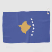 Kosovo vlag golfhanddoek (Horizontaal)
