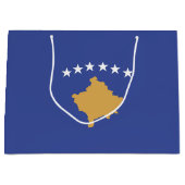 Kosovo vlag groot cadeauzakje (Voorkant)