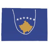 Kosovo vlag groot cadeauzakje (Achterkant)