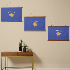 Kosovo vlag hangend wandkleed