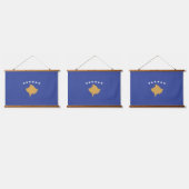 Kosovo vlag hangend wandkleed (Driedubbel)