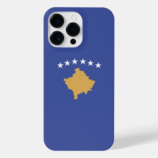 Kosovo vlag iPhone hoesje (Achterkant)