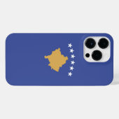 Kosovo vlag iPhone hoesje (Achterkant horizontaal)