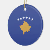 Kosovo vlag keramisch ornament (Links)