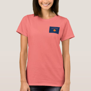 Kosovo Vlag + Landkaart T-Shirt