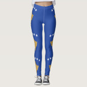 Kosovo-vlag Leggings (Voorkant)