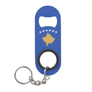Kosovo-vlag Mini Flessenopener
